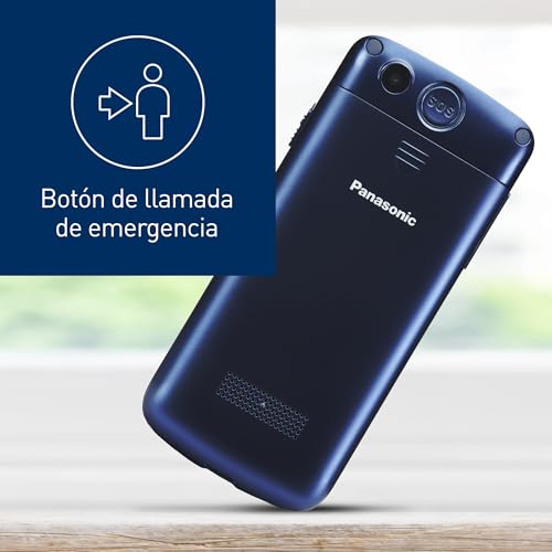 Miniatura 4 de Panasonic KX-TU110EXC 2G, Teléfono Móvil para Mayores, con Botón SOS, Llamada Prioritaria, Teléfono con Botones Grandes, Bluetooth, Linterna, Cámara, Azul