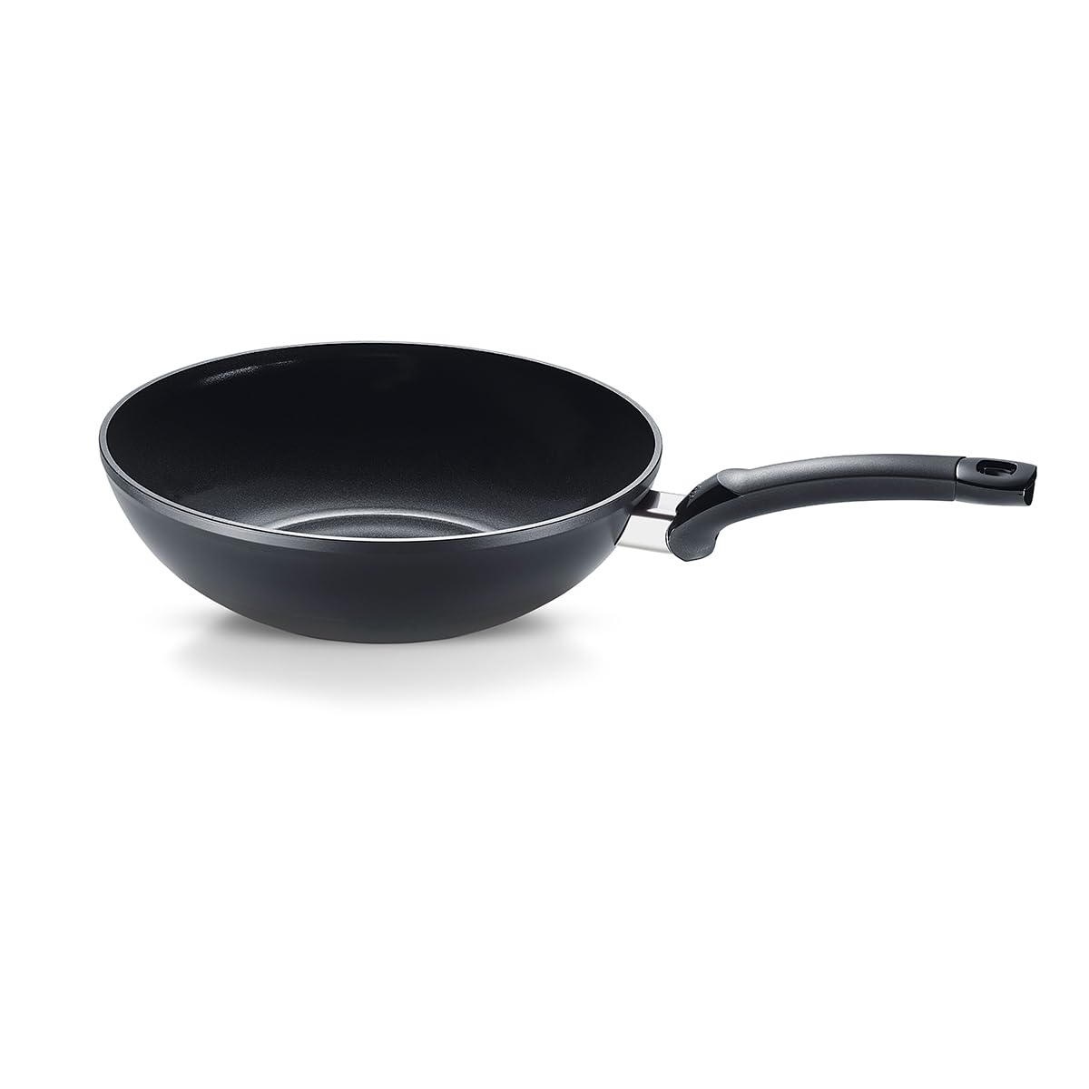 Fissler Ceratal Orbit Black, wok 28 cm, revêtement céramique antiadhésif, induction