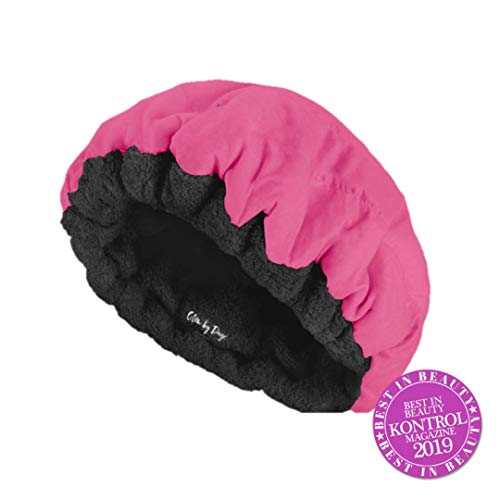 Deep Conditioning Thermal Heat Cap- Cordless, Microwavable Heat Cap for Steaming, Heat Therapy for Hair, Portable, Reversible by Glow by Daye (Pink/Black) - Thumbnail 5