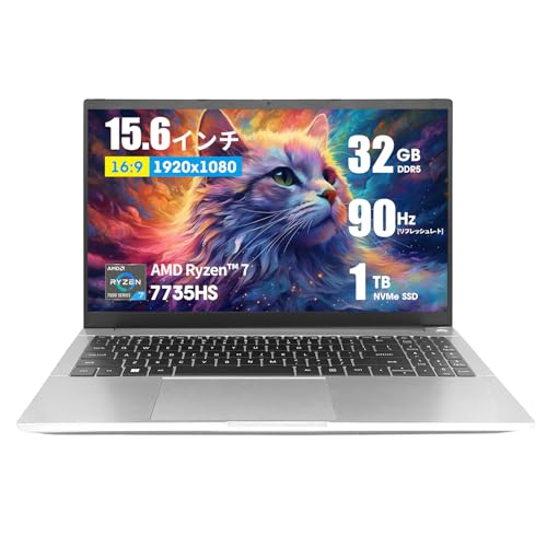 BINTEC \m[gPC Office2019t Windows 11 Pro 15.6C` ^m[gp\R\CPU /1920*1080𑜓x /AMD Ryzen 7 7735HS CPU16GB/32GB DDR4[
