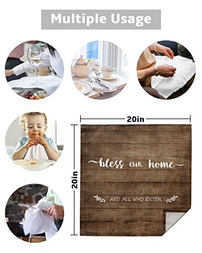 Servilletas de Tela Pack 4 20x20 Pulgadas Bless Our Home miniatura 5