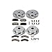Power Stop KOE4530 Front and Rear Autospecialty Replacement Brake Kit Brake Rotors and Ceramic Brake Pads For 2004-2006 Lexus RX330 | 2007-2009 Lexus RX350 | 2006-2008 Lexus RX400h