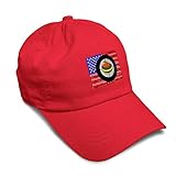 Soft Baseball Cap Sport Curling USA Flag Embroidery Twill Cotton Dad Hats for Men & Women Buckle...