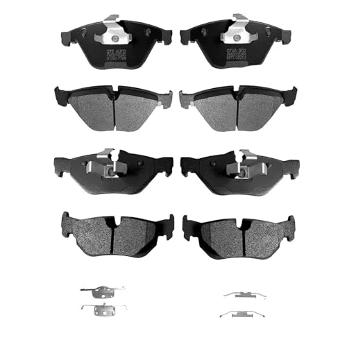 Image of PM Auto Set of 8 Front-Rear Ceramic Brake Pads Compatible With 2009-2013 BMW 328I Xdrive Base