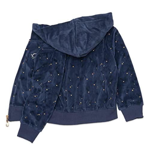 Kids Baby Girls Tracksuit Velour Hooded Jogger Pants Set Sweatsuit 2-10Years gift2