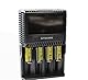 Nitecore SC4-4-Schacht-Profi-Lader für Li-Ion, NiMH, NiCd Akkus, LCD-Farbdisplay