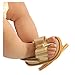 Chaussures bébé en Cuir Souple, Semelle Souple Mignonne Simples Filles Sandales,Arc Faux Cuir Tongs Chaussons antiderapant Bebe