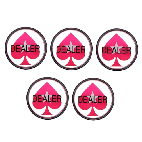 BESTOYARD 5pcs Dealer Press Card Chip Rack Small Child Acrylic