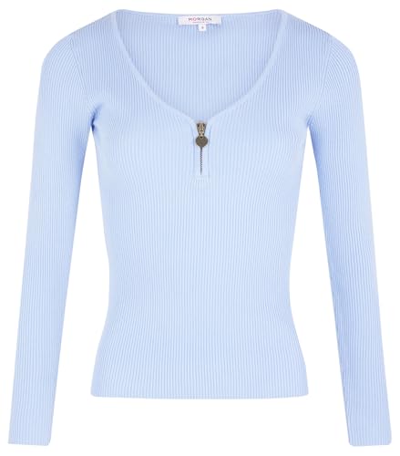 Morgan 232-MBANZA Pull, Ciel, L Femme Morgan 232-MBANZA Pull, Ciel, L Femme