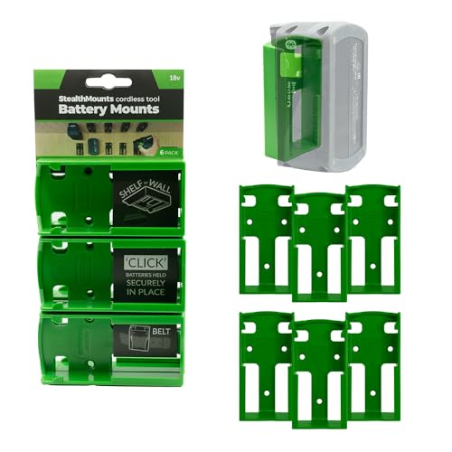 StealthMounts lot de 6 fixations de batterie sans fil Festool 18v durables