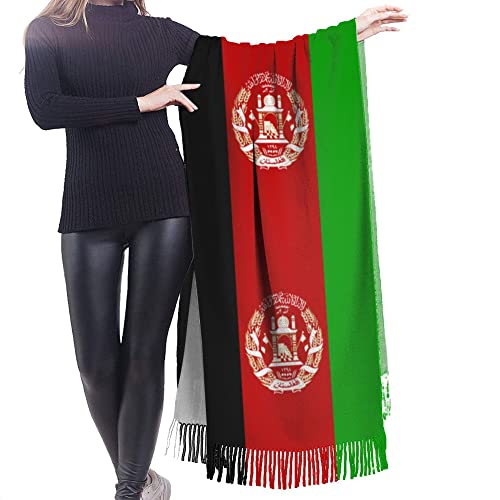 American Italian flag Womens Winter Scarf Cashmere Feel Shawl Wrap Soft Warm Blanket Scarves Fringe Scarf2