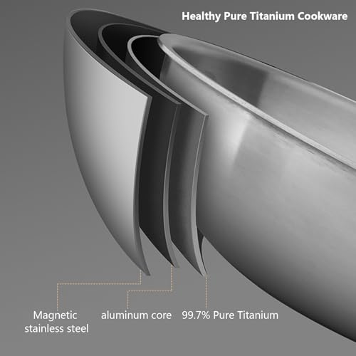 Wok de Titanio Pure Titanium Cookware 11.81 IN miniatura 4