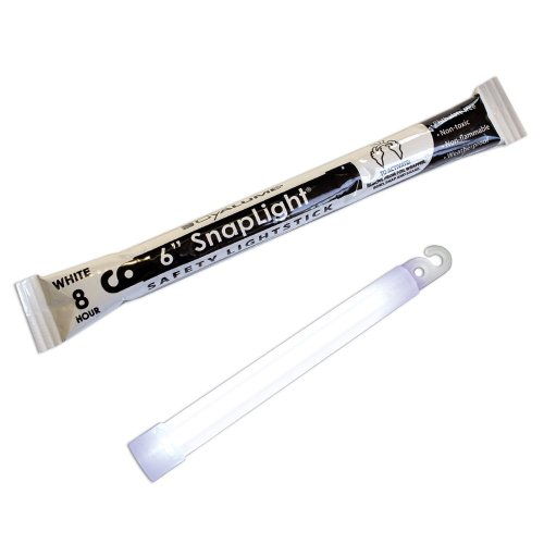 Cyalume 30PKWHT White Emergency Glow Sticks - Premium 6 Inch Snaplight Survival Glow Sticks thumb #1