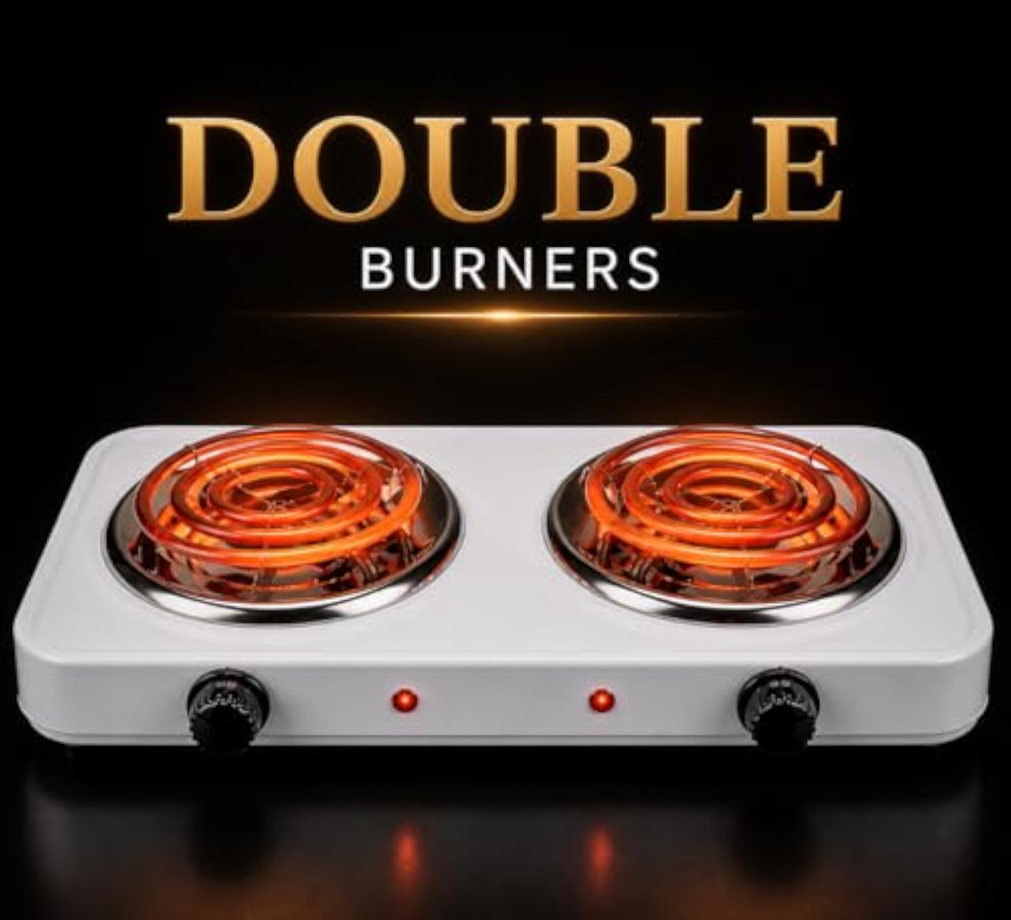 2000W Electric Double Burner Hot Plate
