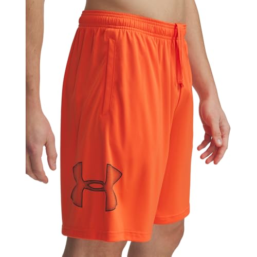 Image of Under Armour Men's Tech GraphicDISC 10 inch Shorts, (847) Fire / / Black, 4X-Large