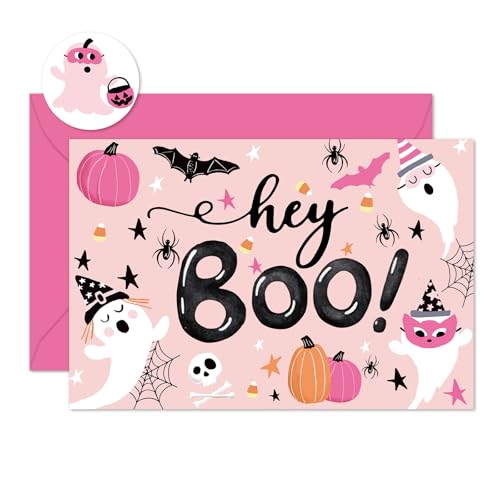 Cartes d'Halloween vierges Whaline pour invitations de fête à la maison