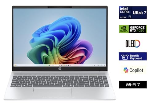 Image of HP OmniBook 7 Professional Laptop 16.0 inch Touchscreen OLED 2048x1280 Display (Intel Ultra 7-255H, 32GB DDR5, 1TB PCIe SSD, GeForce RTX 4050, Win 11 Pro) w /MS 365 Personal, DKZ USB Port Expander