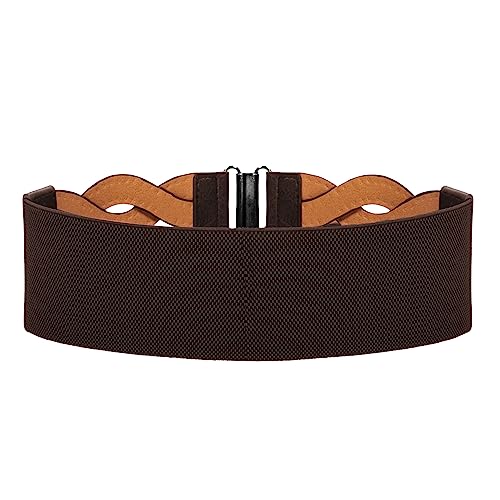 image for GRACE KARIN Women's Vintage Wide Waist Dress Belts Gothic Studded Rive
