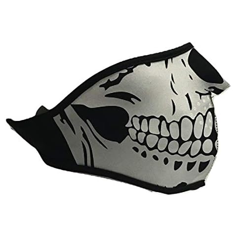 Neoprene Skull Half Face Mask Snowboarding ATV Quad Motor Bike Ski COD Cover