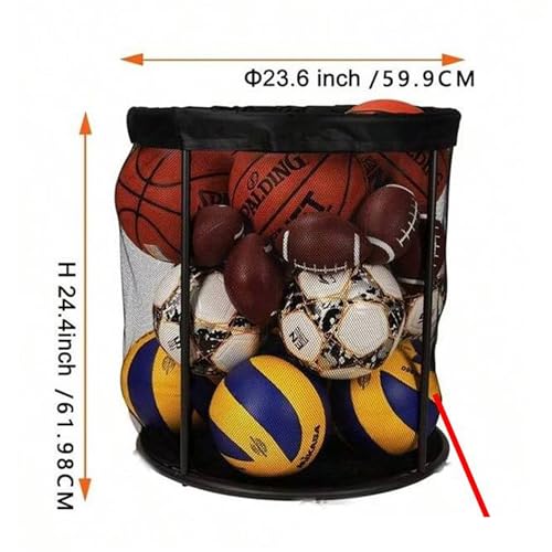 Bolsa para balones de fútbol con malla resistente de gran capacidad 5