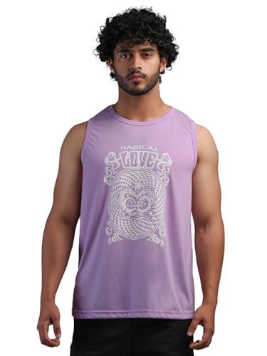 Image of CHKOKKO Sleeveless T Shirts Gym Vest for Men Workout Graphic Printed Premium Cotton Blend Tank Top for Man Running Vest Sando Gym Wear Lightweight Breathable Casual Summer Wear Boys
