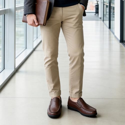 Image of Go Tour Men's Casual Leather Fashion Slip-on Loafers Shoes