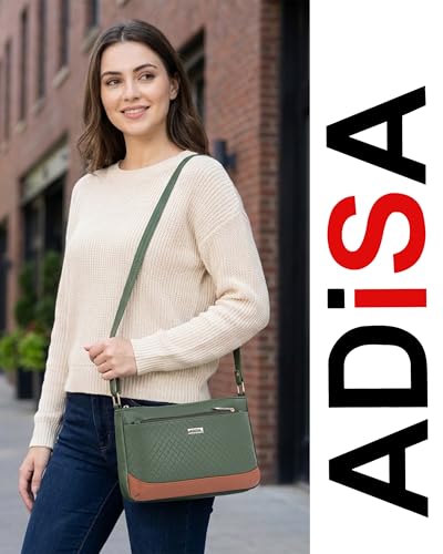 Image of ADISA Women Girls Color Block Cross Body Sling Bag (SL5168)
