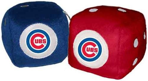 Rearview Mirror Fuzzy Dice - MLB Baseball - Chicago Cubs