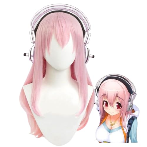 KOVOL SUPERSONICO すーぱーそにこ そに子 ニコちゃん コスプレ小物 コスプレウィッグ かつら カツラ アニメウィッグ キャラウィッグ コスプレ小道具 コスチューム小物 仮装 変装 パーティー イベント 撮影用 ハロウィン 文化祭 校園祭 お祭り ウィッグネット付き 道具 男女兼用 耐熱