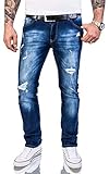 STYLE: Modebewusste Herren finden bei Rock Creek trendstarke Slim Fit Jeans, die mit ihrer figurbetonten Passform ein schlankes Bein zaubern. Die Hosen sitzen wie eine zweite Haut und bieten dank Ihres Elasthan-Anteils einen hervorragenden Tragekomfort und viel Bewegungsfreiheit. Noch dazu sehen die Herren Jeans sehr modern aus und können vielfältig kombiniert werden. Sie sind stilvolle Begleiter für das Büro, den Alltag oder die Freizeit und begeistern mit einer erstklassigen Verarbeitung.