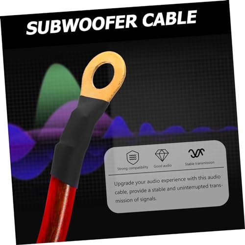 Cables de audio estéreo con transmisión estable sin interferencias para subwoofer 6