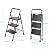 BOWEITI 3 Step Ladder, Folding Step Stool w/Wide Anti-Slip Pedal for Adults, 800Lbs Capacity Sturdy Ladder with Hand Grip, Lightweight Safety Stepladder for Household Office Kitchen Garden