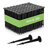 PROJET BIEN ETUDIÉ: Les extrémités d'ancrage au sol affûtées permettent une pénétration du sol extrêmement lisse. De cette façon, les ancrages de sol peuvent être facilement enfoncés dans le sol d'une seule main.