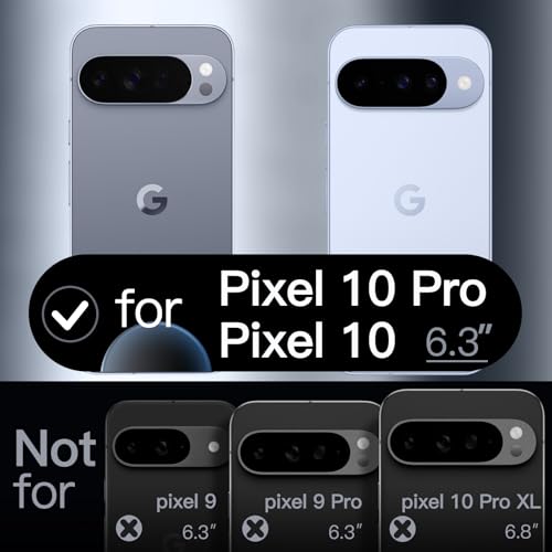 Image of JETech Liquid Silicone Cover Case for Google Pixel 10 /10 Pro 2025, Silky Soft Touch Full-Body Protection, Anti-Scratch Shockproof Phone Cover with Microfiber Lining (Frost)