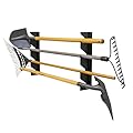 StoreYourBoard Shed Tool Organizer Wall Mount, Garage Organization, Garden Tool Organizer for Shovels and Rakes, Solid Steel Holds 100 lbs