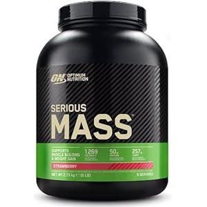 Optimum Nutrition Serious Mass, 2.27 kg (6 lb) Dose (Strawberry)