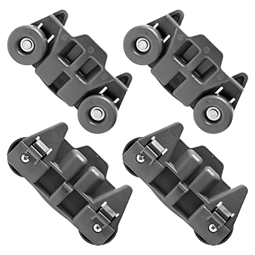 Upgraded W10195416V W10195416 Dishwasher Wheels Lower Rack for Kitchenaid...