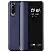 Luksusowe etui na telefon Huawei P30, ze skóry PU, Smart View Flip Cover, etui ochronne [Inteligentne budzenie/uśpienie](P30, niebieskie)