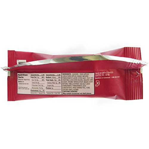 Sahale Snacks Pomegranate Vanilla Flavored Cashews Glazed Mix, 1.5 Ounce (Pack of 9)