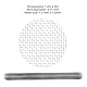 QWORK® 304 Edelstahl Drahtgeflecht, Fliegengitter 1.2m x 3m, Drahtgitter feinmaschig, Drahtdurchmesser: 0.15 mm, Maschenweite 1.3 mm
