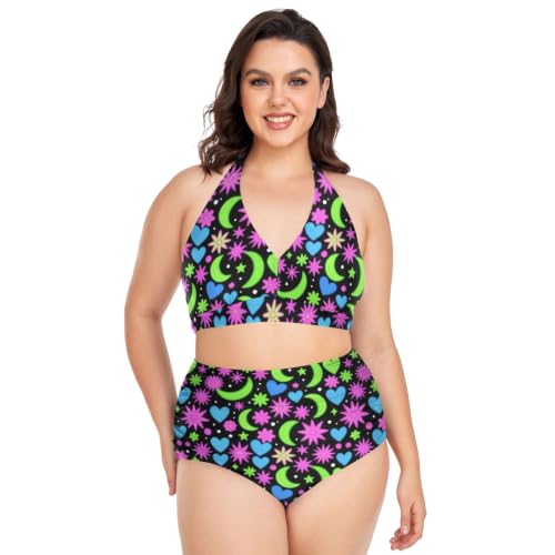 Bikini triangle grande taille aux motifs doux pour célébrer vos courbes d'été