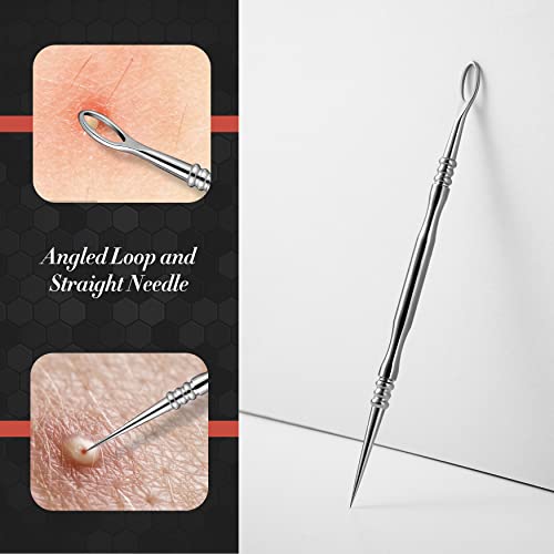 image for BEZOX Acne Needle Blackhead Remover Tools Pore Extractor Kit– Set of