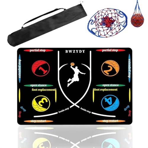 Portable Basketball Training Mat - Agile Stepping Training mat, d...