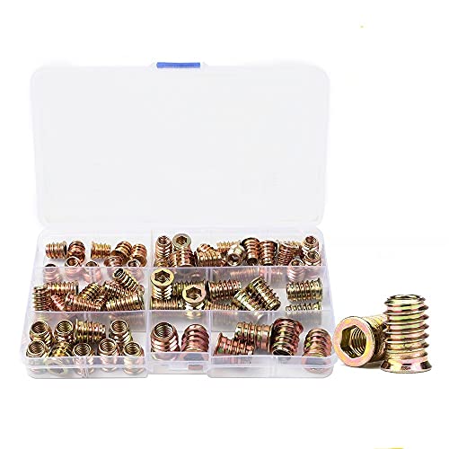 Écrous hexagonaux M6 M8 M10 zingués DShanLa | Boîte d'assemblage filetée de 66 pièces