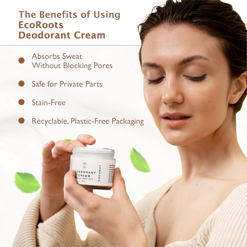 Eco Roots DC_01COC Natural Deodorant For Women & Men | Organic Deodorant Cream Non Aluminum | Baking Soda Free Healthy Deoderant For Body & Private Parts | All Vegan Pit Paste Zero Sweat thumb #2