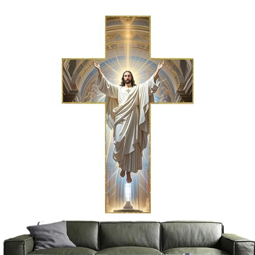 Colgador de iglesia decoración vintage de madera para colgar en Navidad