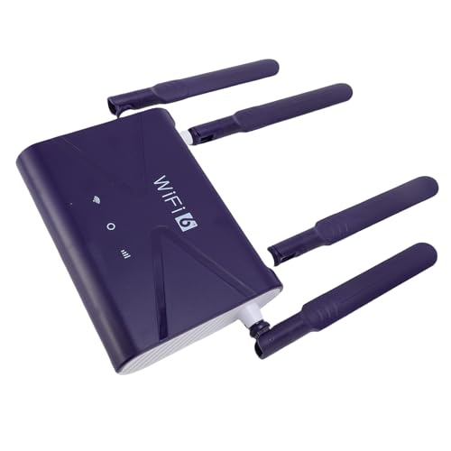Modem 4G, Router WiFi6 Ad Alta Velocità con Slot SIM per Famiglie Uffici Viaggi Campeggio Casa