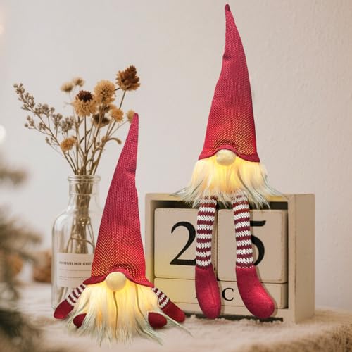 Weihnachtswichtel Figuren 2 Stück, Weihnachtsdeko Innen Fenster...