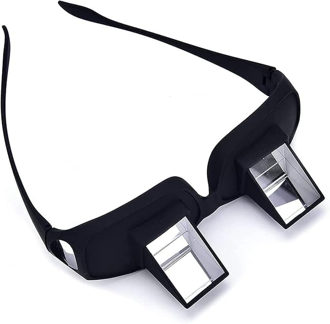 Vishma hub Lazy Readers Glasses, Bed Prism Spectacles Horizontal Mirror Lazy Glasses Lazy Eye Glasses for Laying Down Reading, Watch TV, Play Phone Games in home,office-image-28