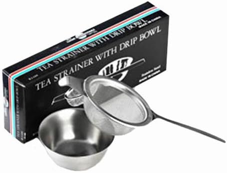 Stainless Steel Tea Strainer with Drip Cup